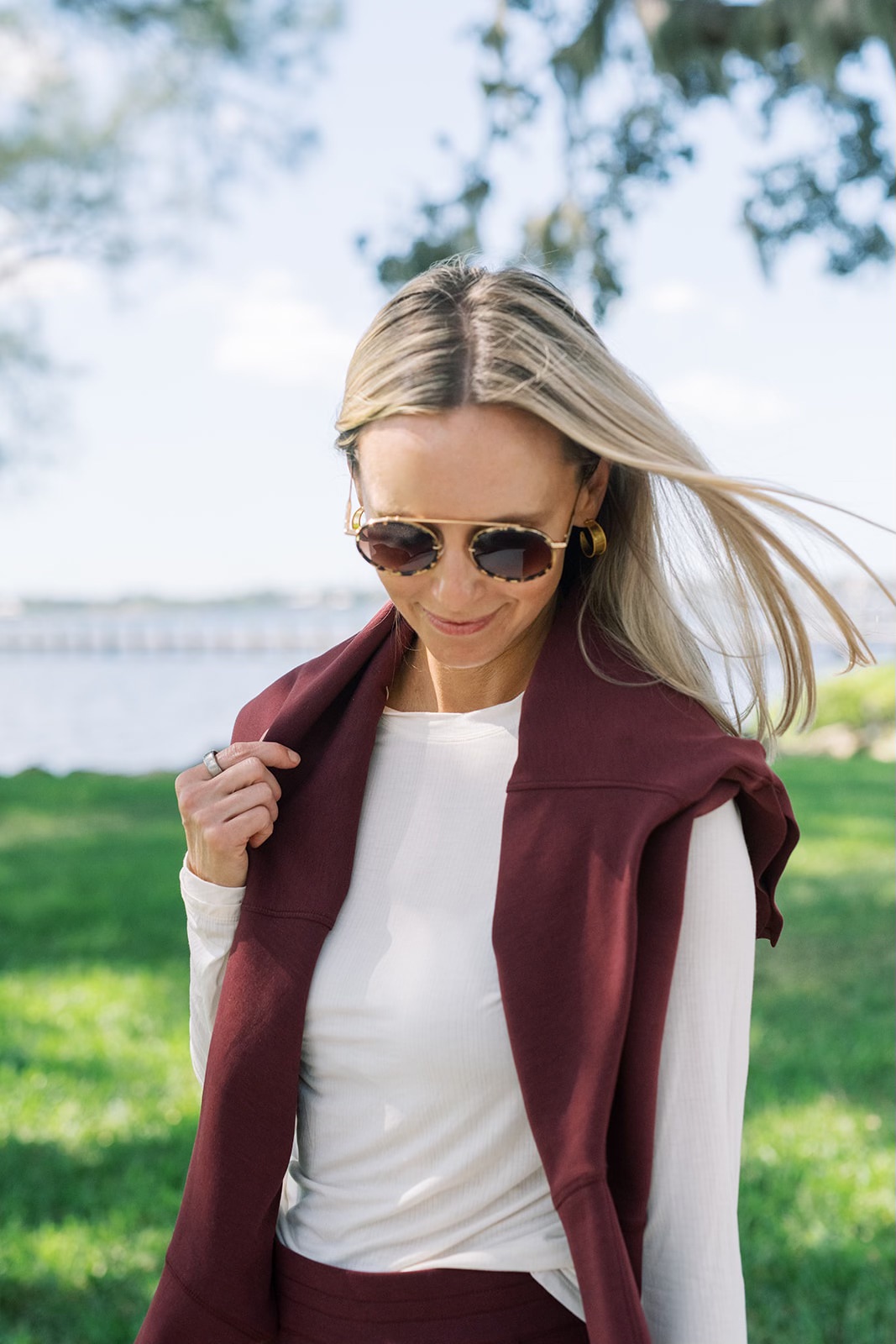 Rhone layering tee, Rhone women's tees, women's white active tee, women's white layering tees