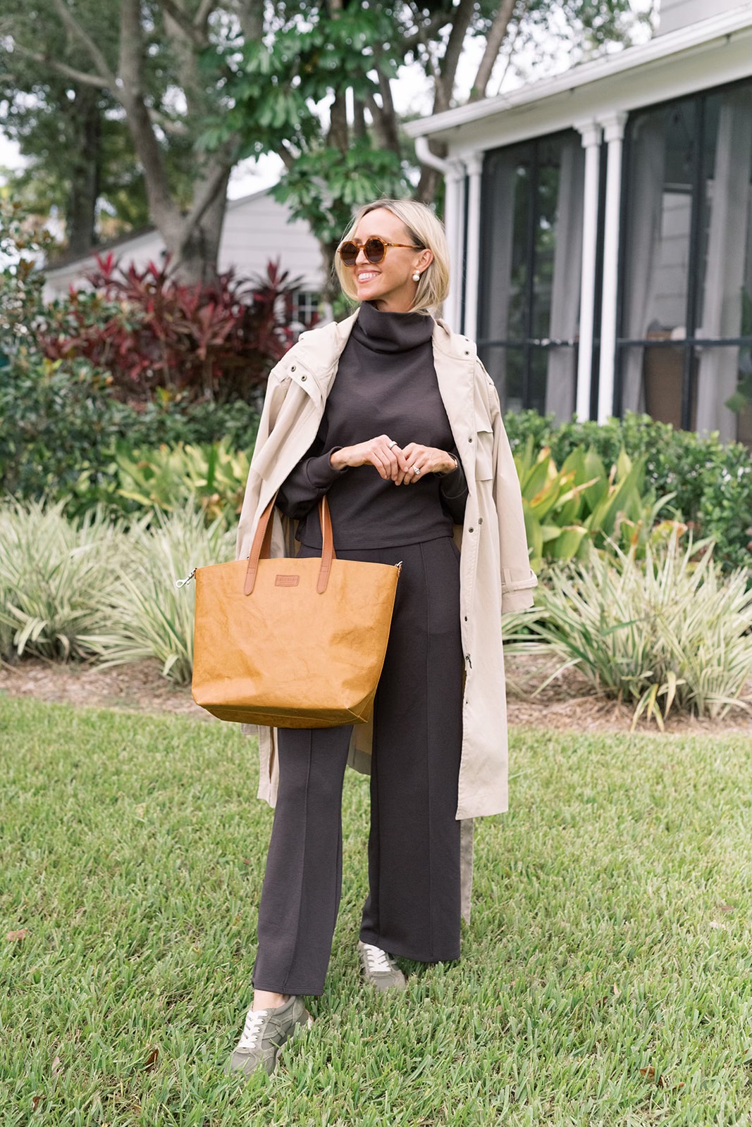 Rhone Utility Trench Coat, Rhone coat review, classic waterproof women's coat