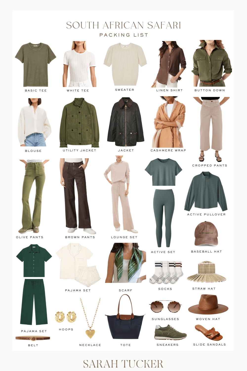 African Safari clothes, what to wear on an African Safari, African Safari packing list