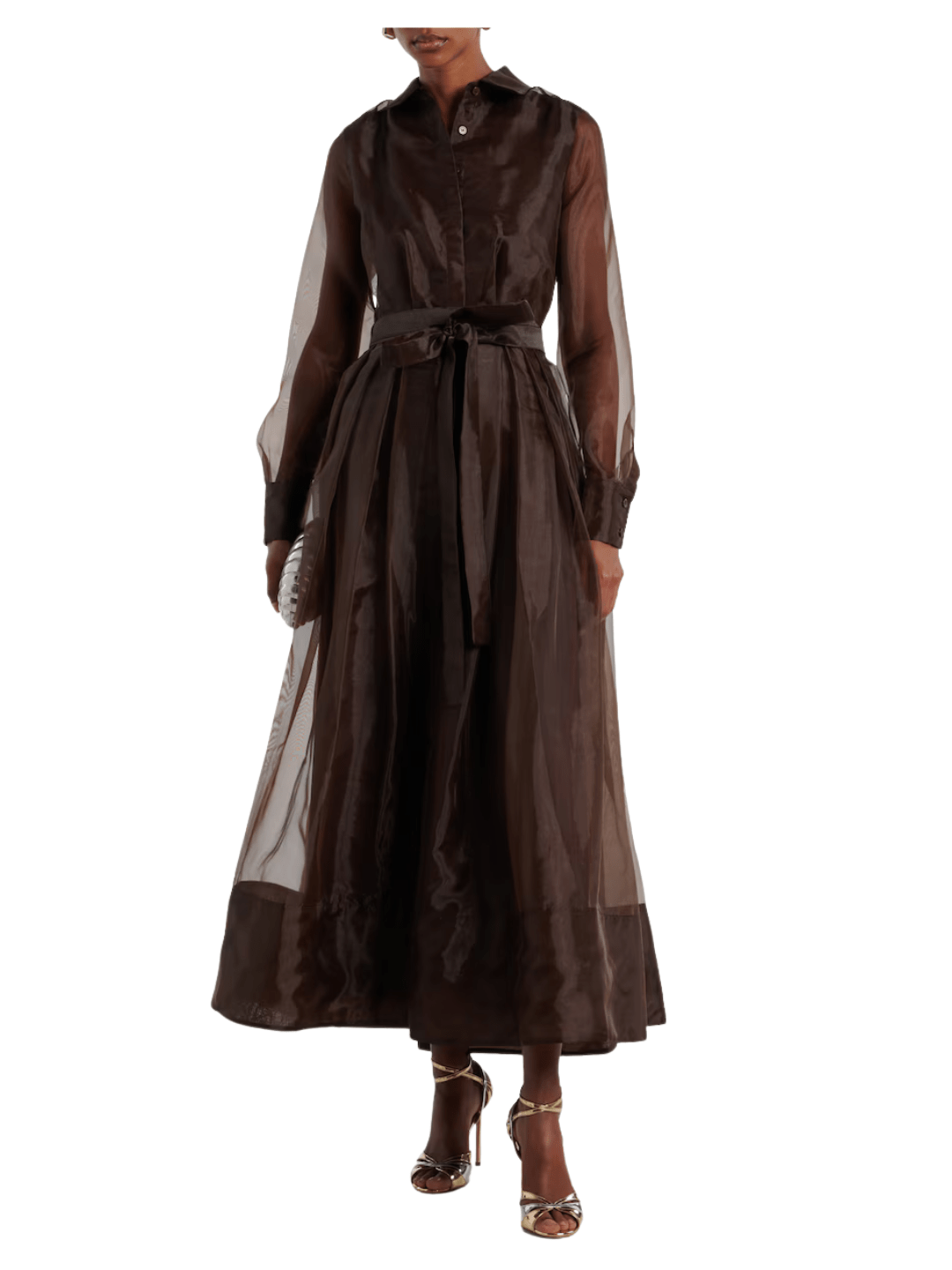 formal organza dress, organza black tie dress, organza shirt dress