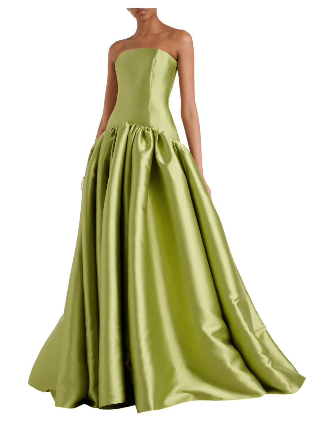 formal green gown