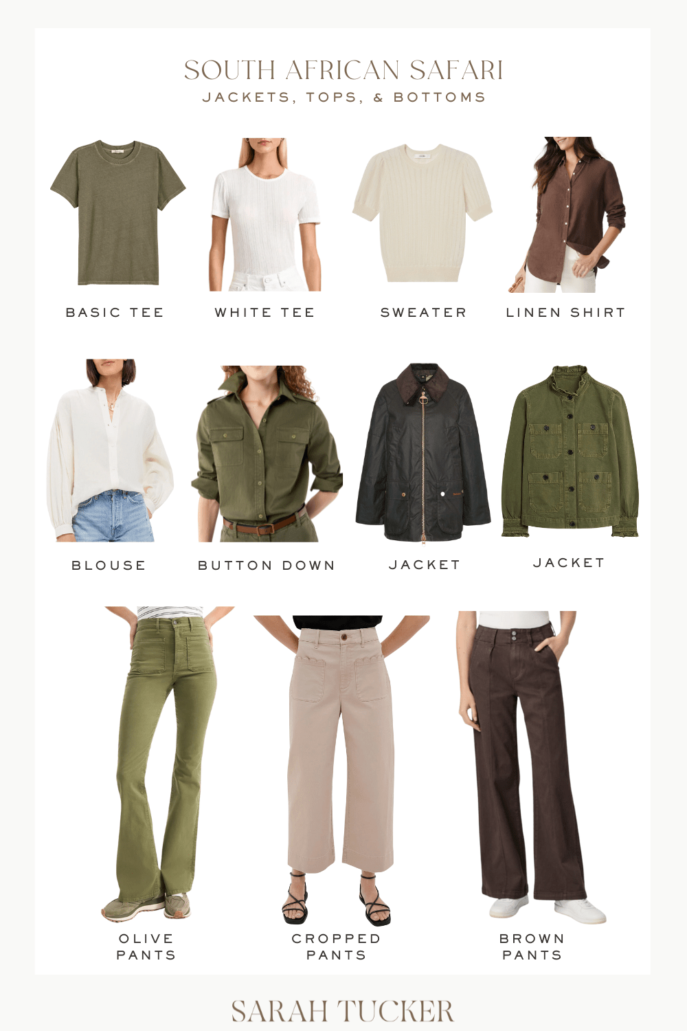 clothes to wear on an African safari, African safari clothing