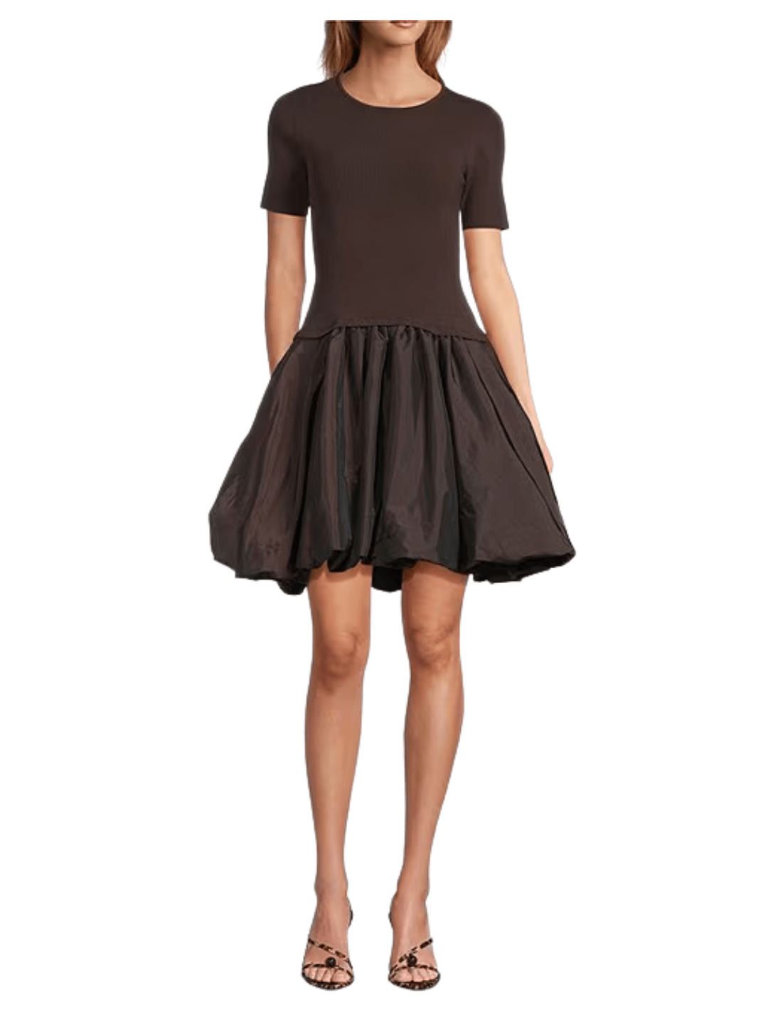 chocolate brown mini dress, Antonio Melani chocolate brown dress