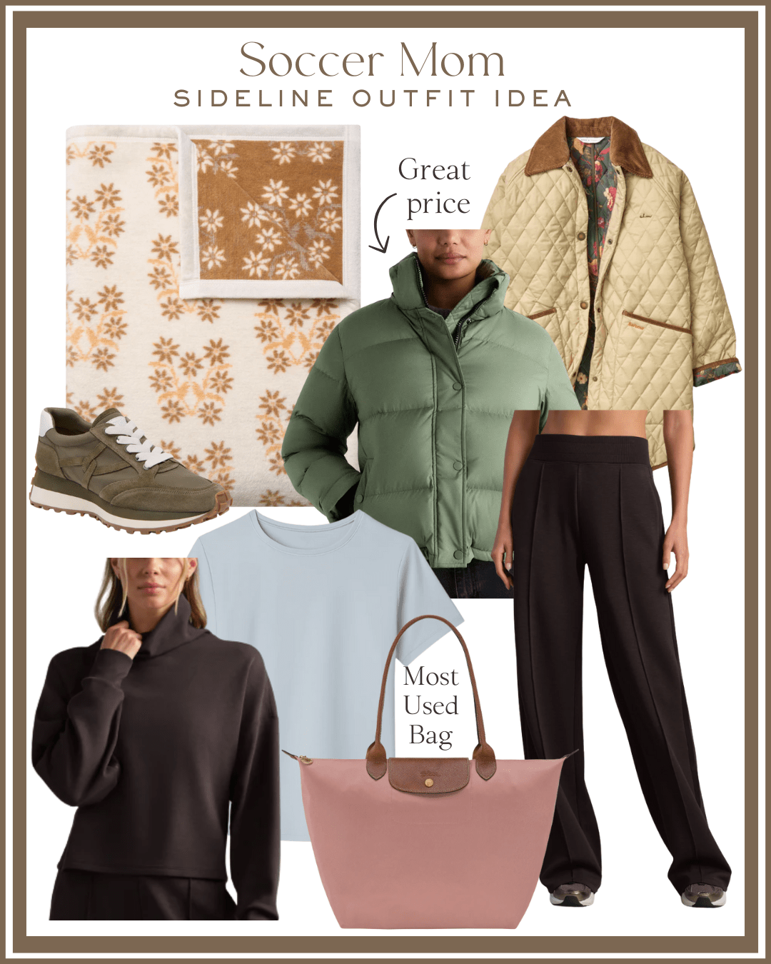 cold weather sports mom outfit, cold soccer mom outfit, what to wear to a cold soccer game