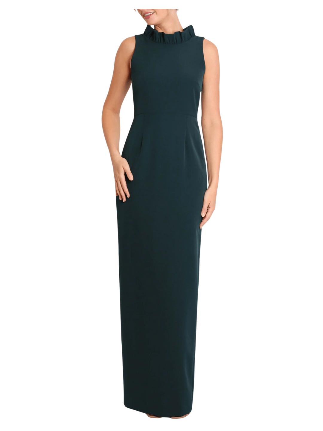 emerald green fall wedding guest dress