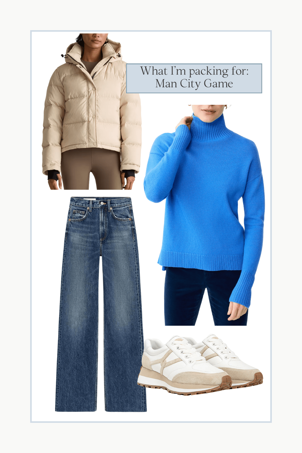 what to wear to a Manchester City game, what to wear to a London soccer game, Manchester City game outfits for mom, mom outfits for London soccer game