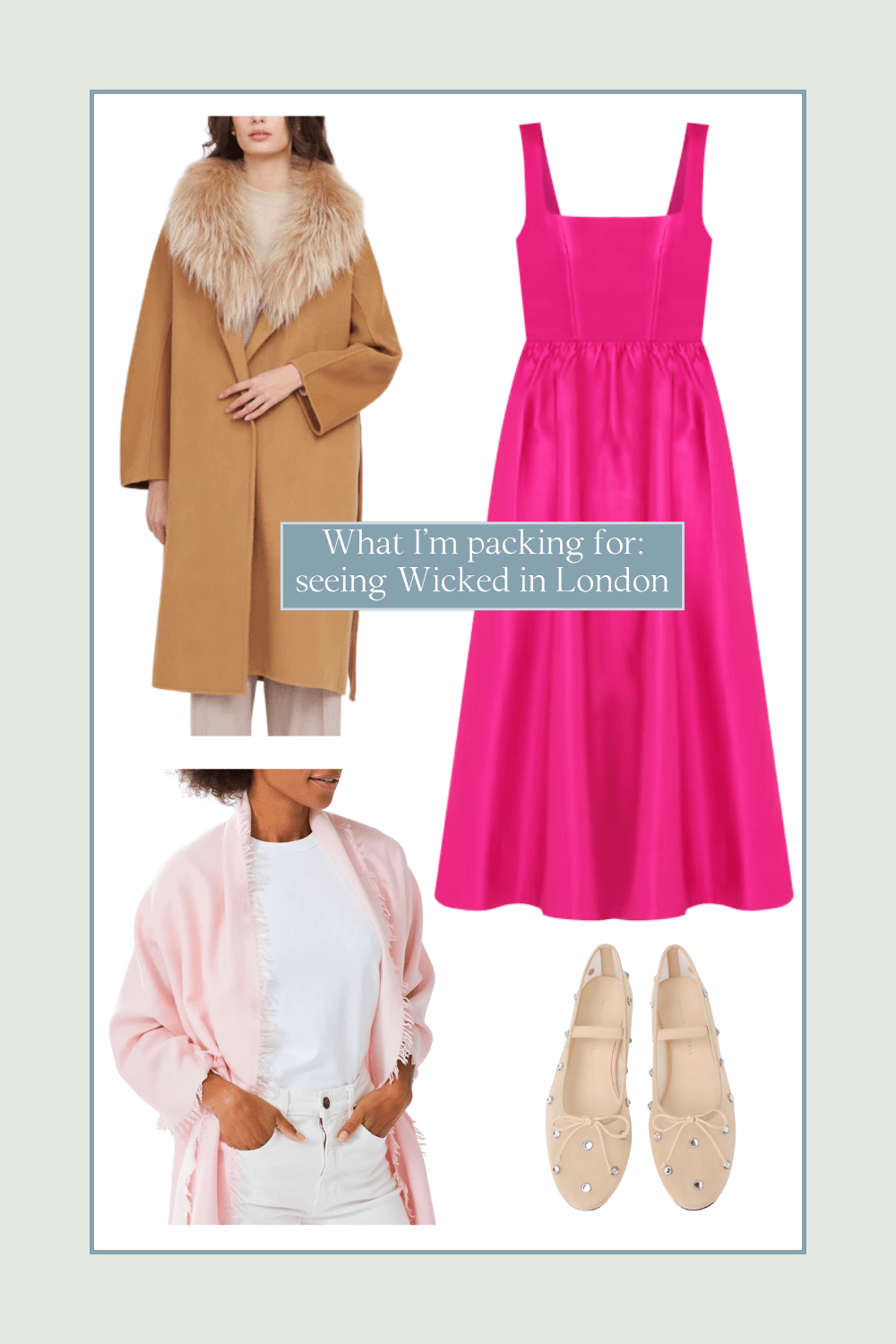 London outfit for Wicked, what to wear to a London play, outfit ideas for a London play, London outfits for theatre