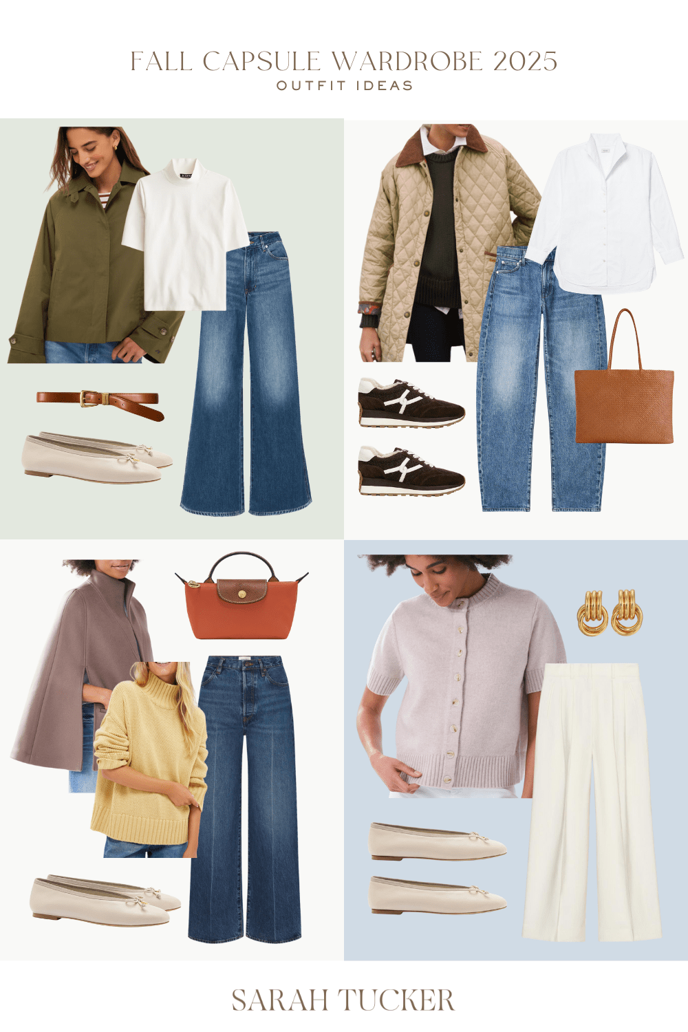 outerwear to include in a fall capsule, fall capsule outerwear, classic fall outerwear 2025