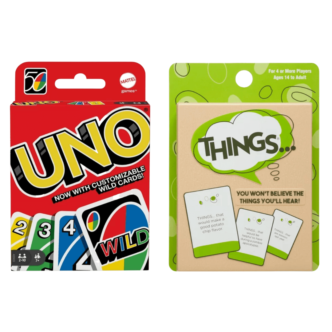 travel games for family, card games for car, road trip games