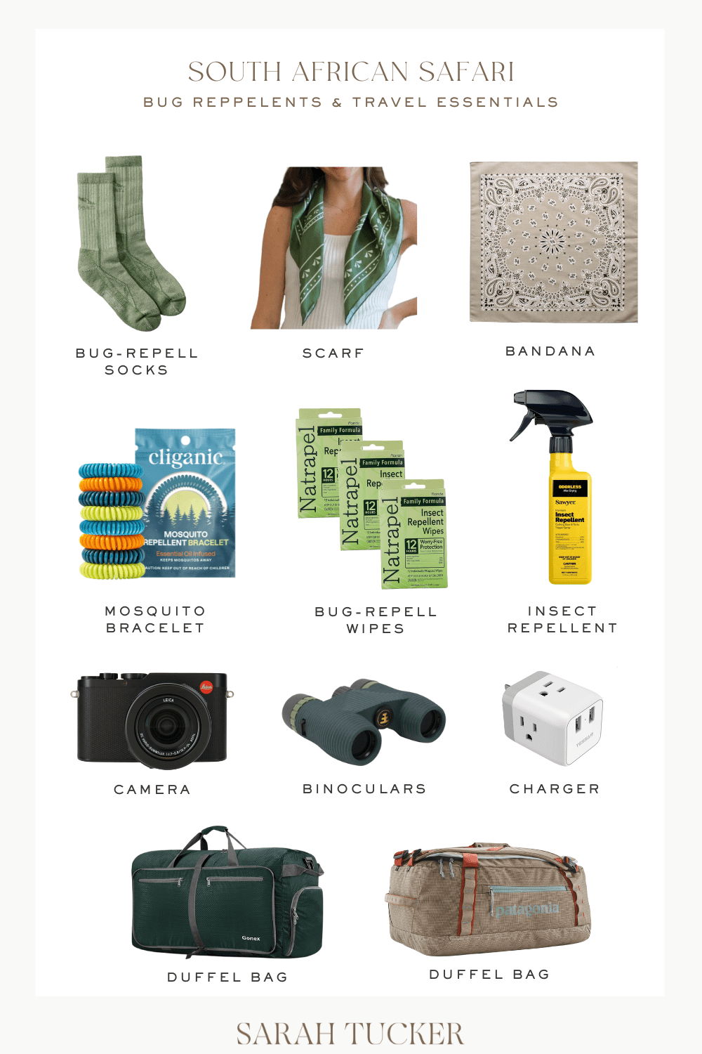 bug repellents for an African Safari, African safari travel essentials