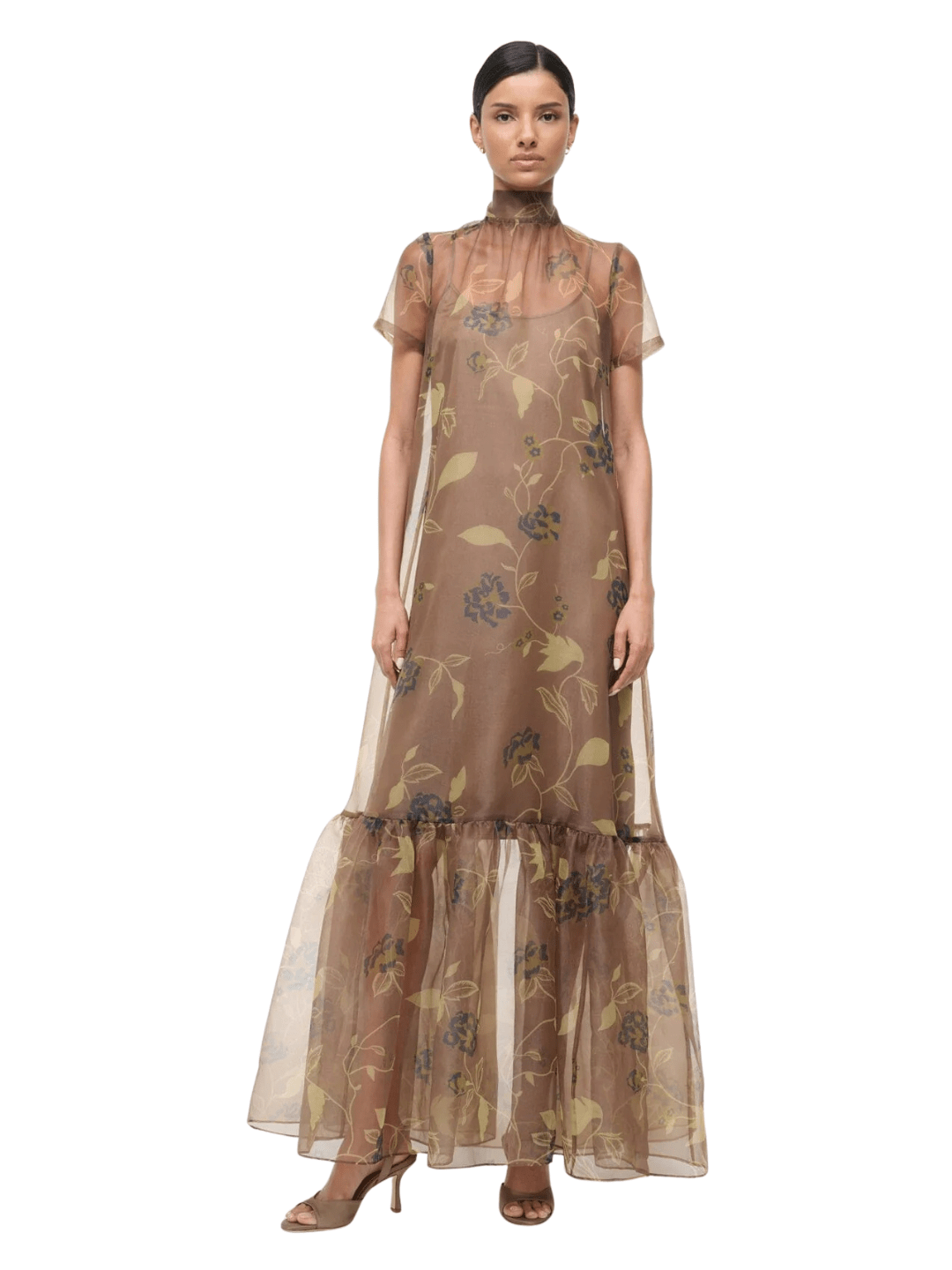 Staud Calluna dress for fall, Staud fall wedding guest dress