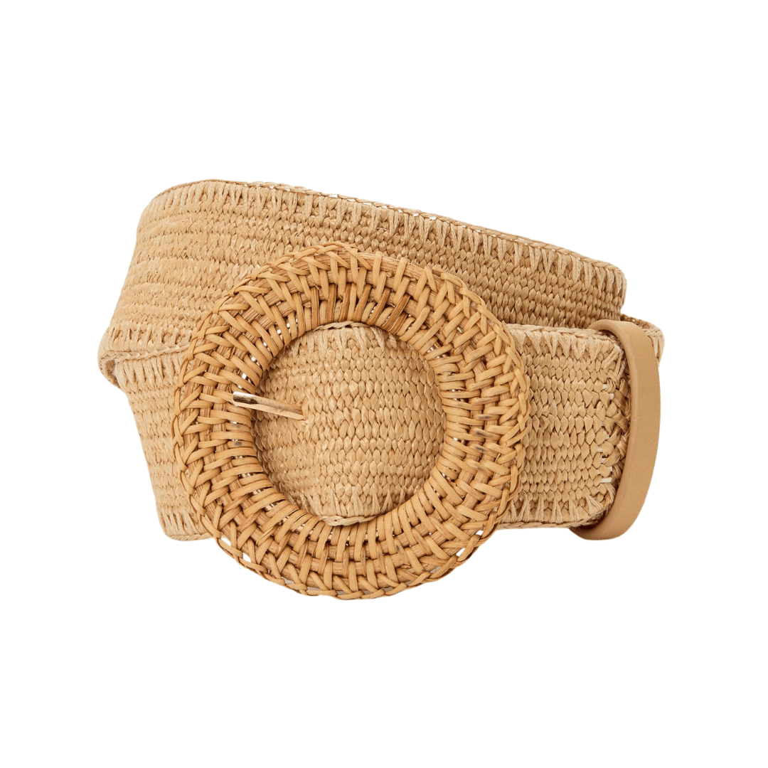 J. McLaughlin belt, raffia belt, woven belt, classic style belts