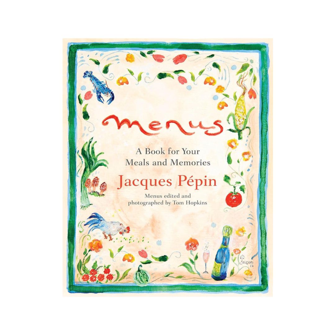 Menus book, cooks for a chef, coffee table books for kitchen