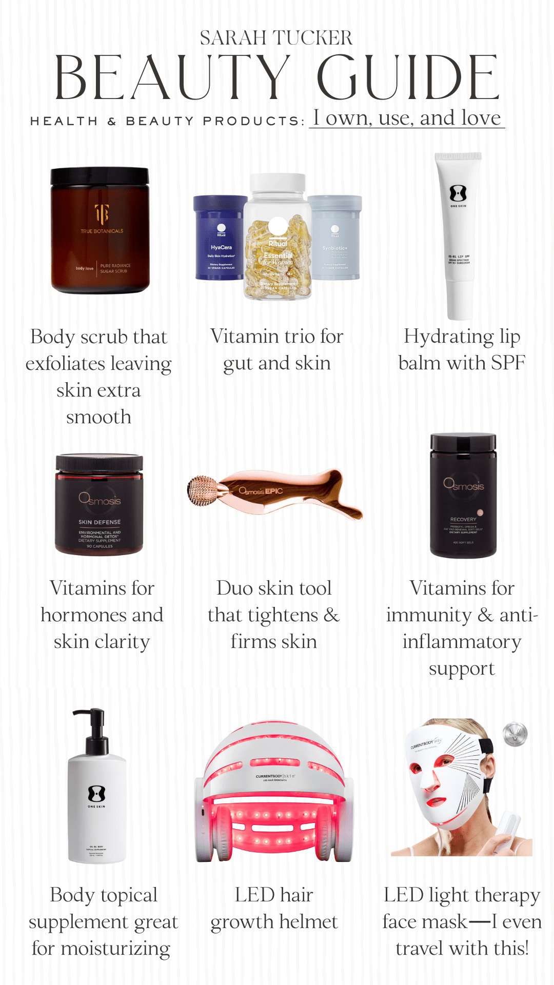 body care products in your 40s