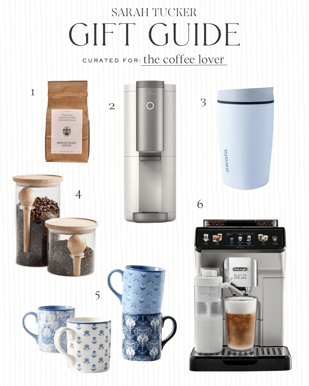 Gifts for coffee lovers, coffee gift ideas, gift guide for someone who loves coffee