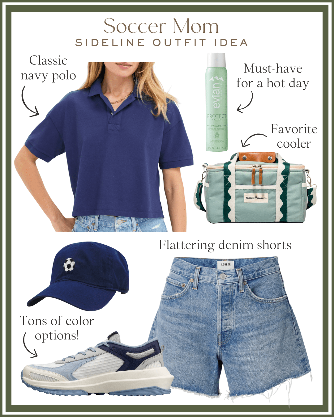 sports mom outfit for a hot day, what to wear as a sports mom