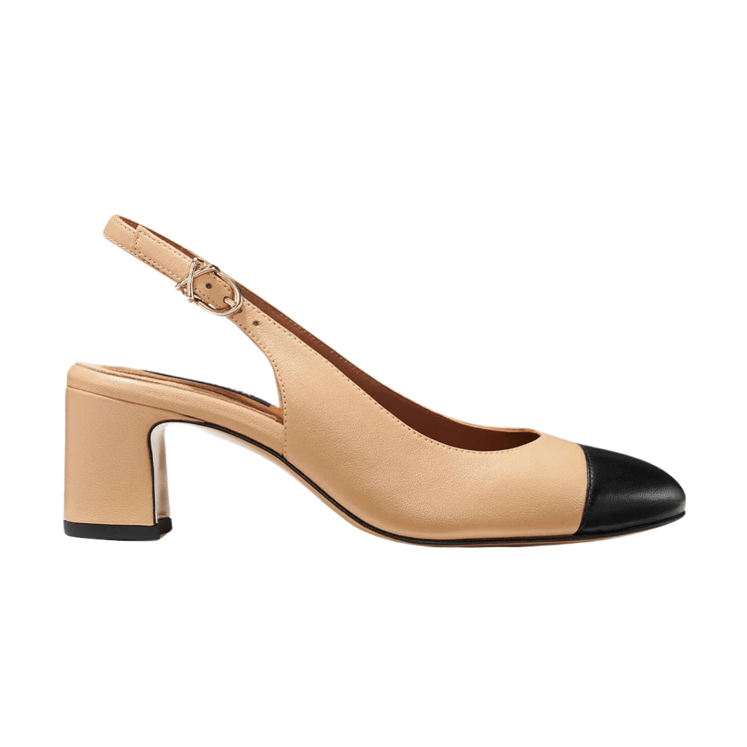 colorblock pumps, low heel pumps, classic style heels